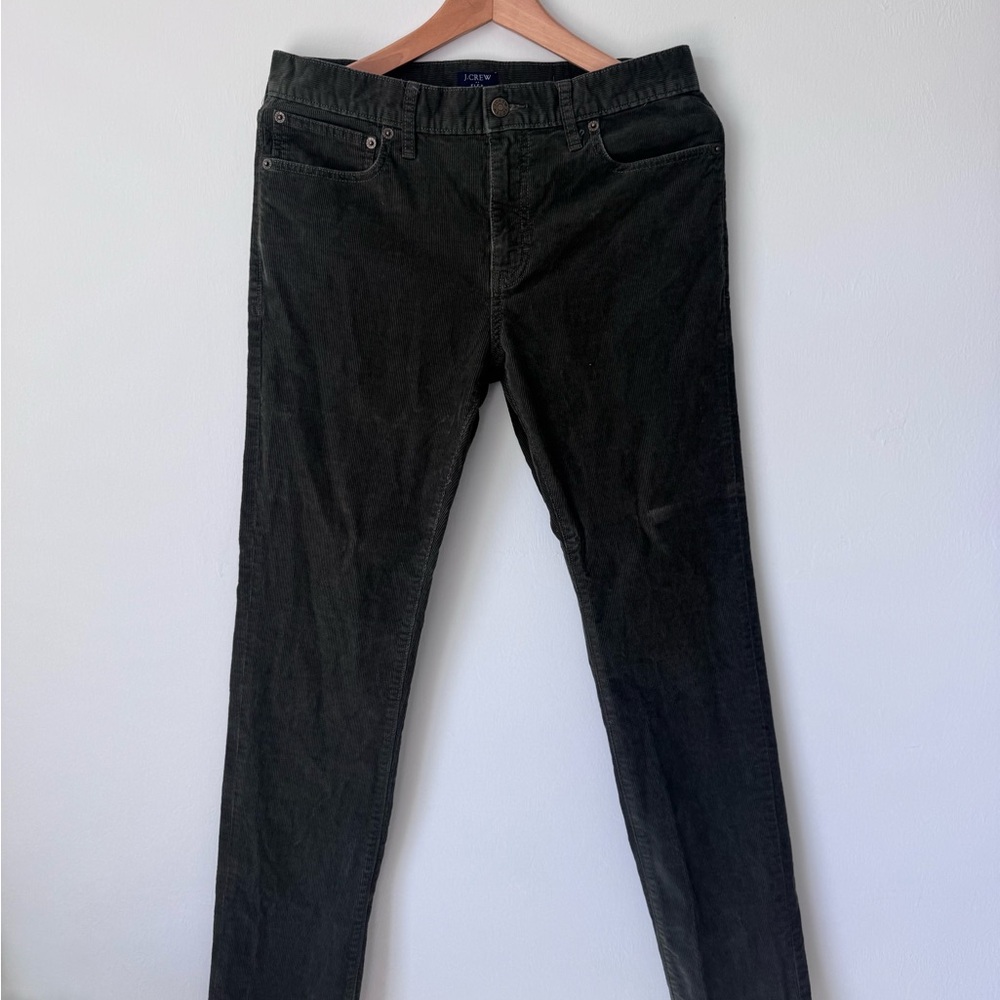 J. Crew Green Corduroy Pants